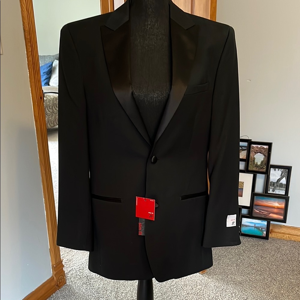 Elegant Black Men's Blazer slim fit